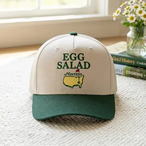 Egg Salad Green Embroidered Golf Hat, Funny Golf Dad Cap, Augusta Inspired Golf Cap, Vintage Dad Hat Adjustable, Golf Lover Baseball Cap, Trending Masters Week Gift for Men Women