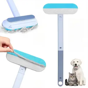 Reusable Pet Hair Remover Brush - Ergonomic Comfort Grip, Soft Bristles, High-Efficiency Dual-Sided Fur Scraper, Easy-Clean Collector, No Refills Needed, Dog & Cat Grooming Essential for Carpet, Clothes
