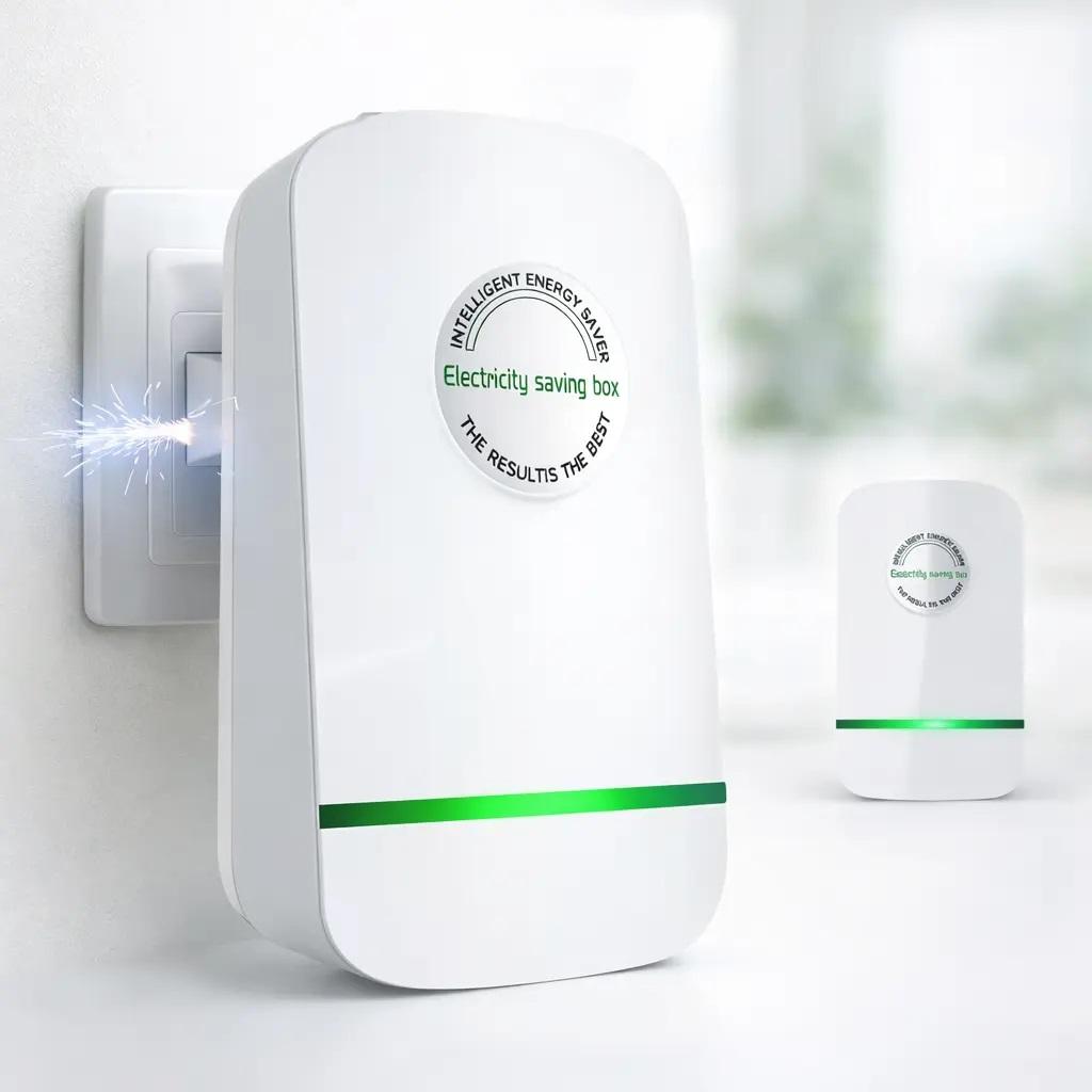 Smart Energy-Saving Plug-In Device - Socket with Voltage Optimization, Surge Protection, Temperature Regulation, Compact Plug-and-Play Design for Home Office Use (Sports & Outdoor Leisure E-Sports Compatible)