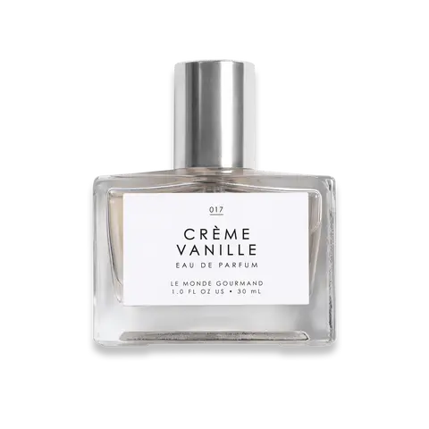 Le Monde Gourmand | Crème Vanille Eau de Parfum | Warm Vanilla Perfume with Creamy Apricot, Jasmine Petals, Brown Sugar + Amber