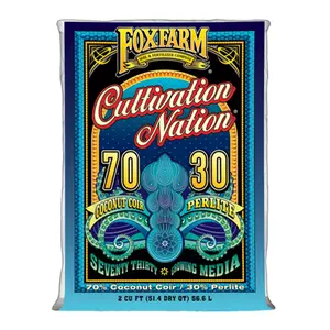 FoxFarm Cultivation Nation 70-30 Coconut Coir and Perlite, Blue, 2 CF