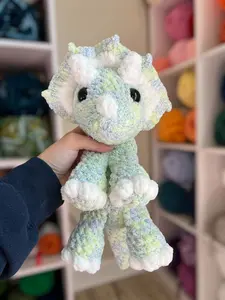 Triceratops Crochet Snuggler