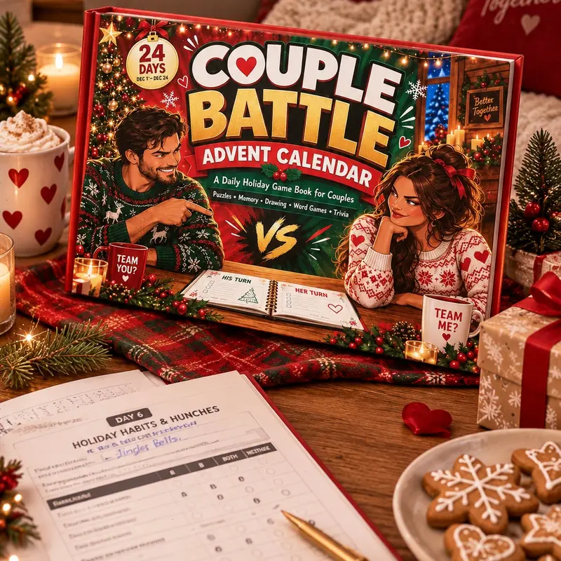 Couple Battle Advent Calendar - 24 Days of Daily Holiday Game Book for ...