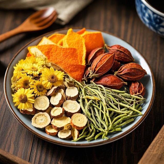 Chicory 1 and Gardenia Herbal Tea Ready to Eat Convenient | Orange Peel & Chrysanthemum – Cool Relief from Heat| 12 Tea Bags Natural Ingredients Brewed