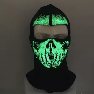 Luminous cycling mask Call of Duty Skull mask CS hood Deadpool peripheral thermal mask Funny Halloween Scream Ghost Face Horror Mask Tactical Impact Resistant Skull Mask