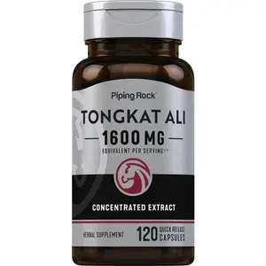 Piping Rock Tongkat Ali for Men | 1600mg | 120 Powder Capsules | Longjack Extract for Men | Herbal Supplement | Non-GMO, Gluten Free