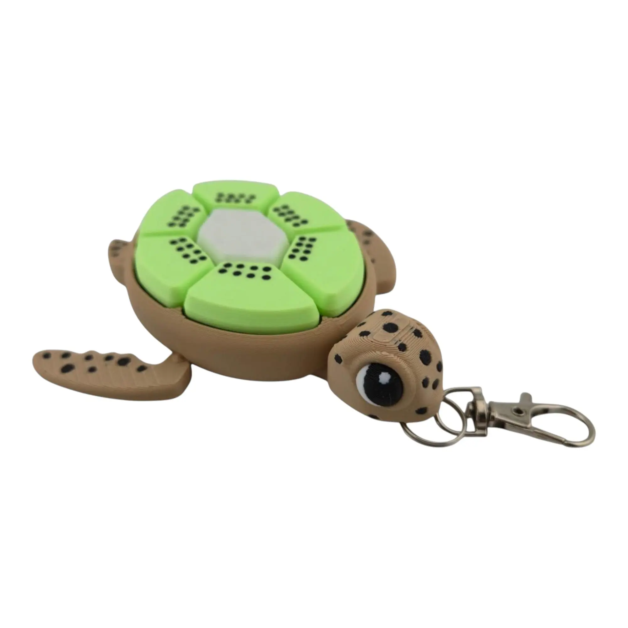 Turtle Clicker - 3D Printed Fidget Keychain & Desk Accessory
