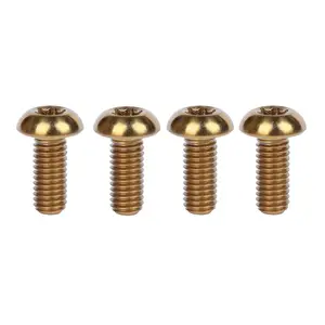 4 count Titanium M5 x 12mm T25 Torx  Bolt Screw ()