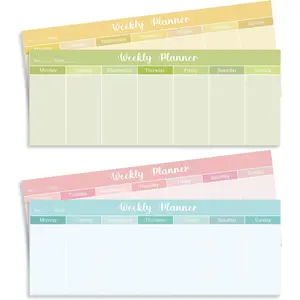 120 Sheets Weekly Planner Notepad  off Weekly Calendar Pad  Sticky Notepad Desk Schedule Planner for Student Habit  Reminder Office School