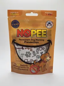 NOPEE Indoor Dog Marking Solution - Double Layer Fabric Bag, White with Woof, Lasts 3 to 6 Months, Prevents Dog Marking, Includes 1 Bag