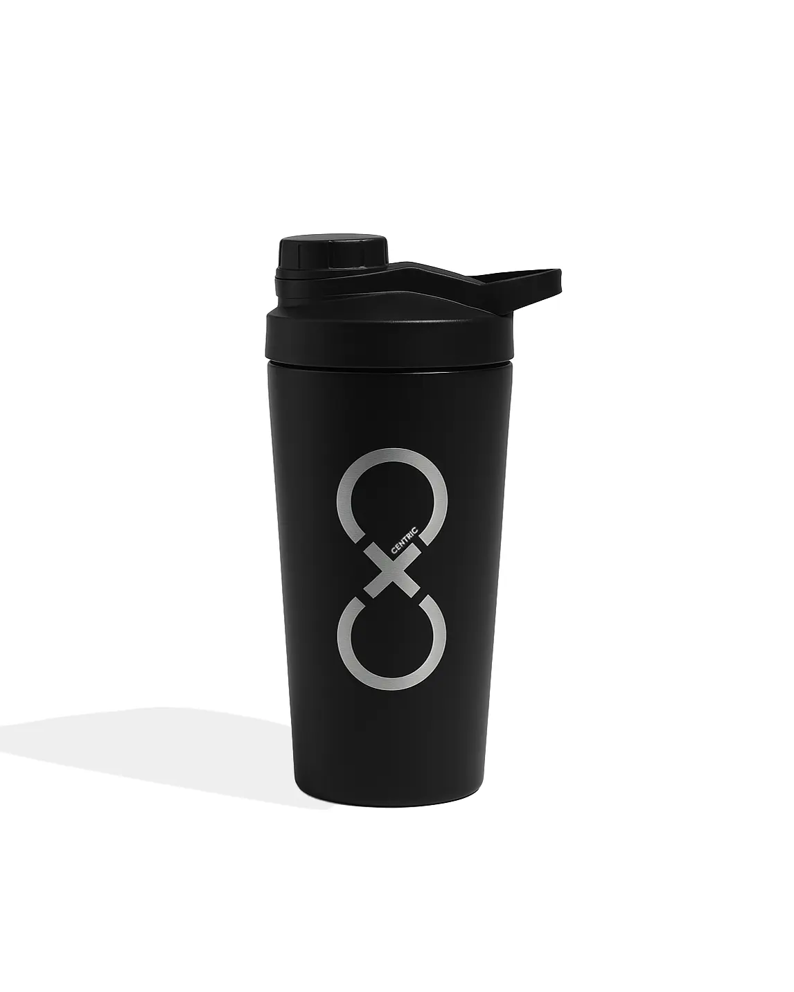 Centric Stay Cool Shaker Bottle – 25oz Double-Insulated BPA-Free Protein Shaker with Non-Slip Grip for Gym, Training & Travel
