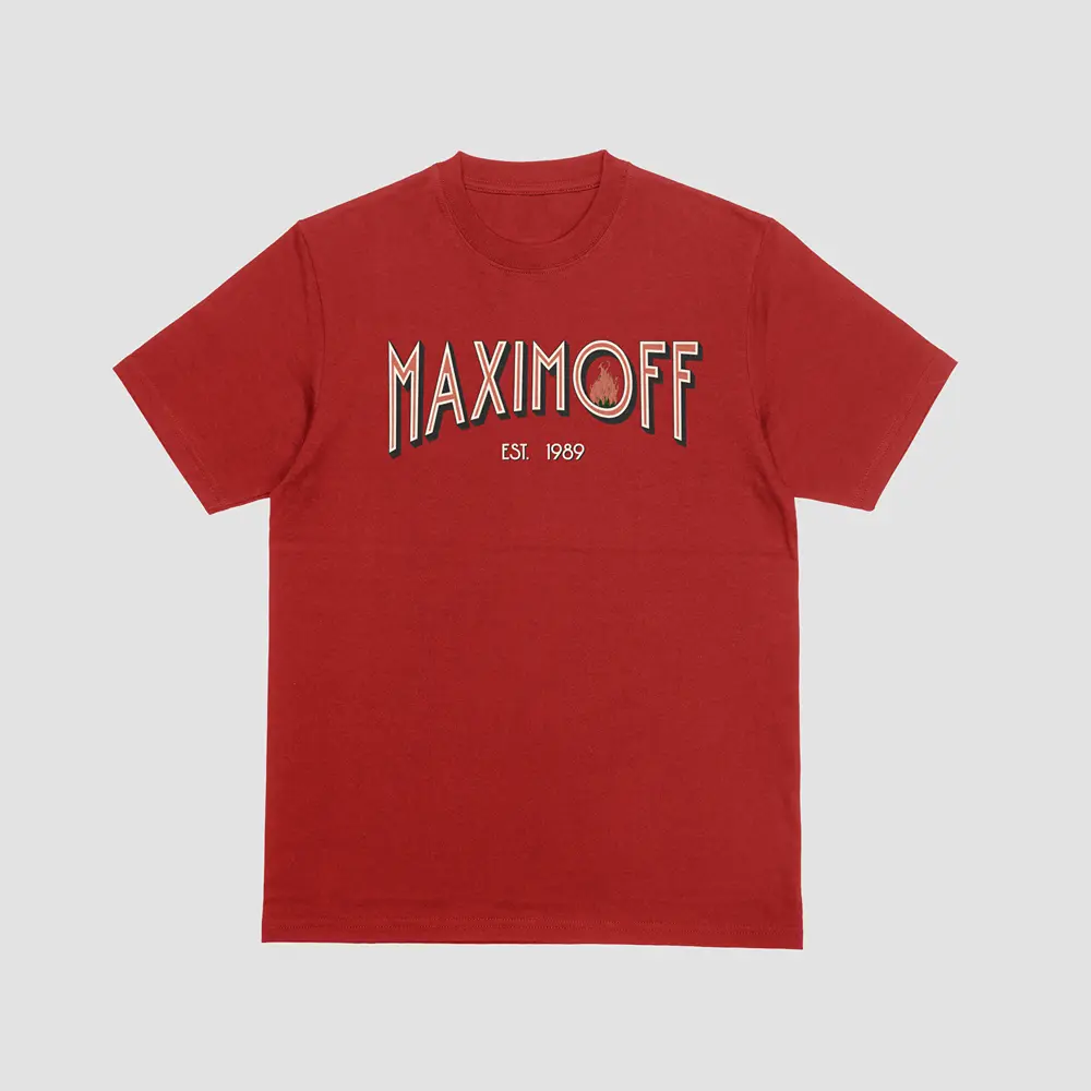 Maximoff Crewneck Sweater - Red, Soft Fabric, Long Sleeve, Casual Men's Pullover, EST. 1989
