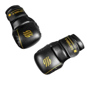 Gold Strike Puffy MMA Gloves for Men and Women