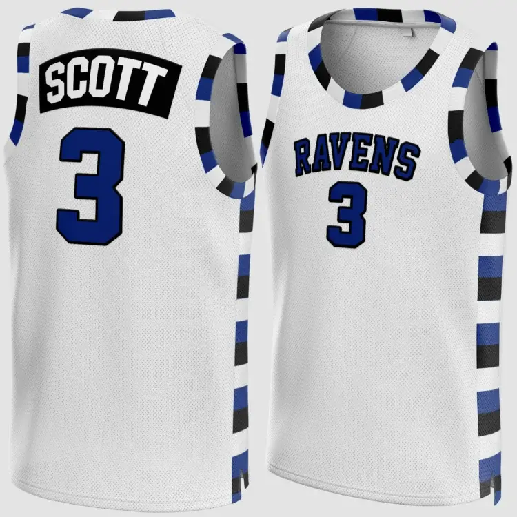 Lucas Scott #3 One Tree Hill Ravens Basketball Jersey