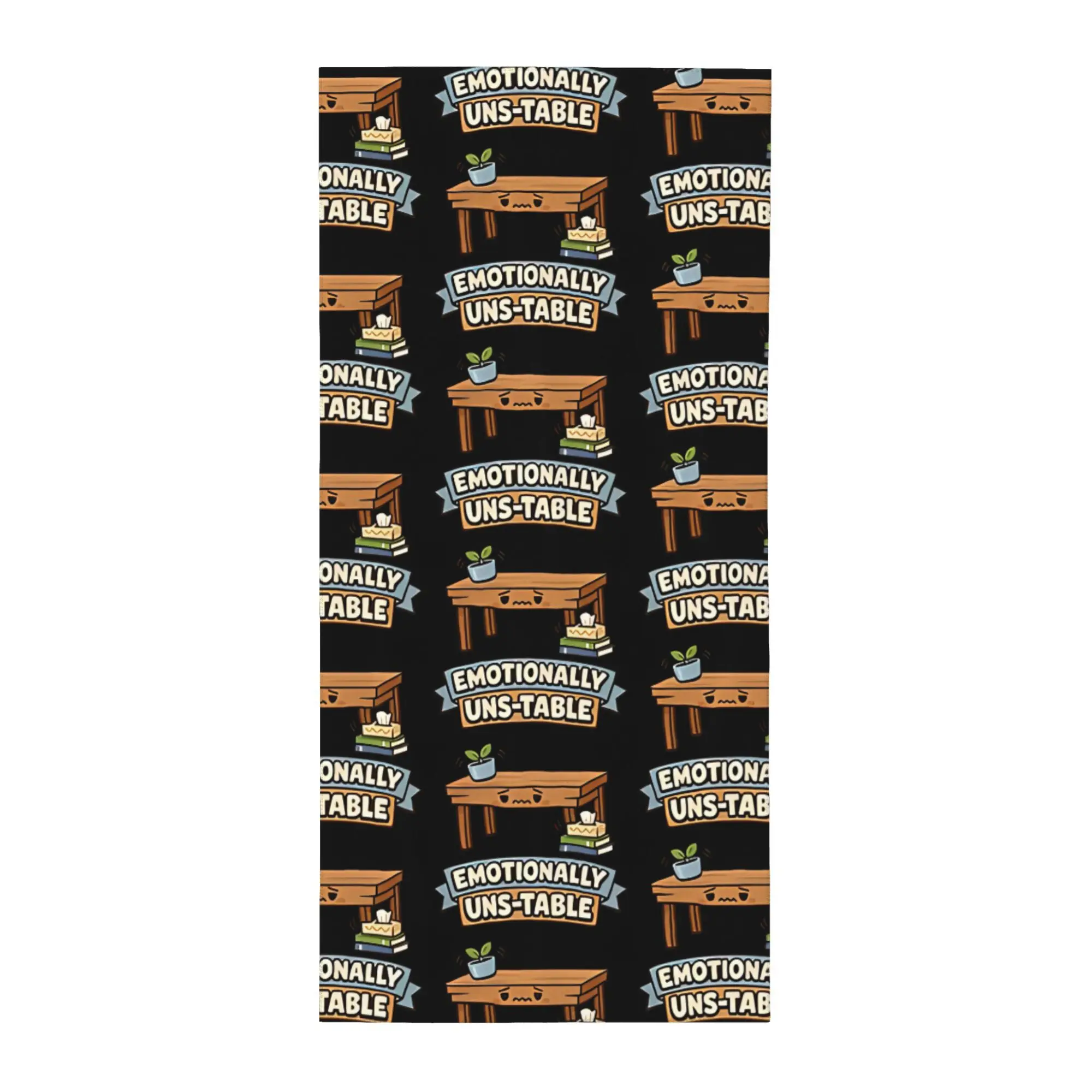 Emotionally Unstable Pun Beach Towel - Quick-Dry Soft Microfiber Suitable for Travel, Pool, Camping &, Funny Furniture-Themed Cartoon Towel for Gifts
