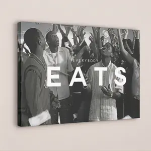 Paid in Full Everybody Eats Movie Poster, Classic Cult Film Wall Art, Ideal for Bathroom, Restroom, Nursery and Kids Room Decor, Street Art & Hypebeast Style