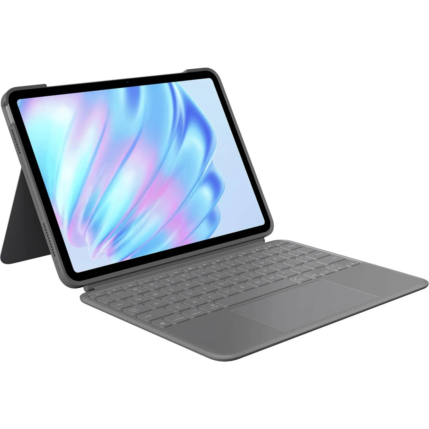 Logitech - Combo Touch iPad Air 11-inch - Latest Model (M2, M3 & M4), iPad Air (5th gen) Keyboard Case with Detachable Keyboard - Oxford Gray