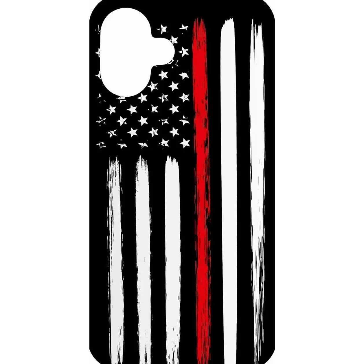 Thin Red Line American Flag Firefighter Phone Case - Durable Polycarbonate Rubber Shell with Shockproof Protection, Impact Resistance, E-Commerce Accessories for iPhone (17,16,15,14,13,12,11 Pro Max Plus) & Samsung Galaxy (S26,S25,S24,S23,S22 Ultra)