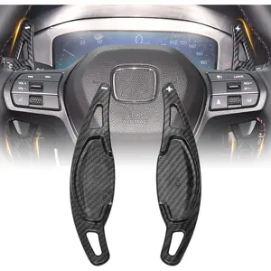 Carbon Fiber Steering Wheel Paddle Shift Extension Compatible with Honda Civic Accord CR-V Pilot 2023 2024 2025 Accessories Shifter Paddle Extended Cover
