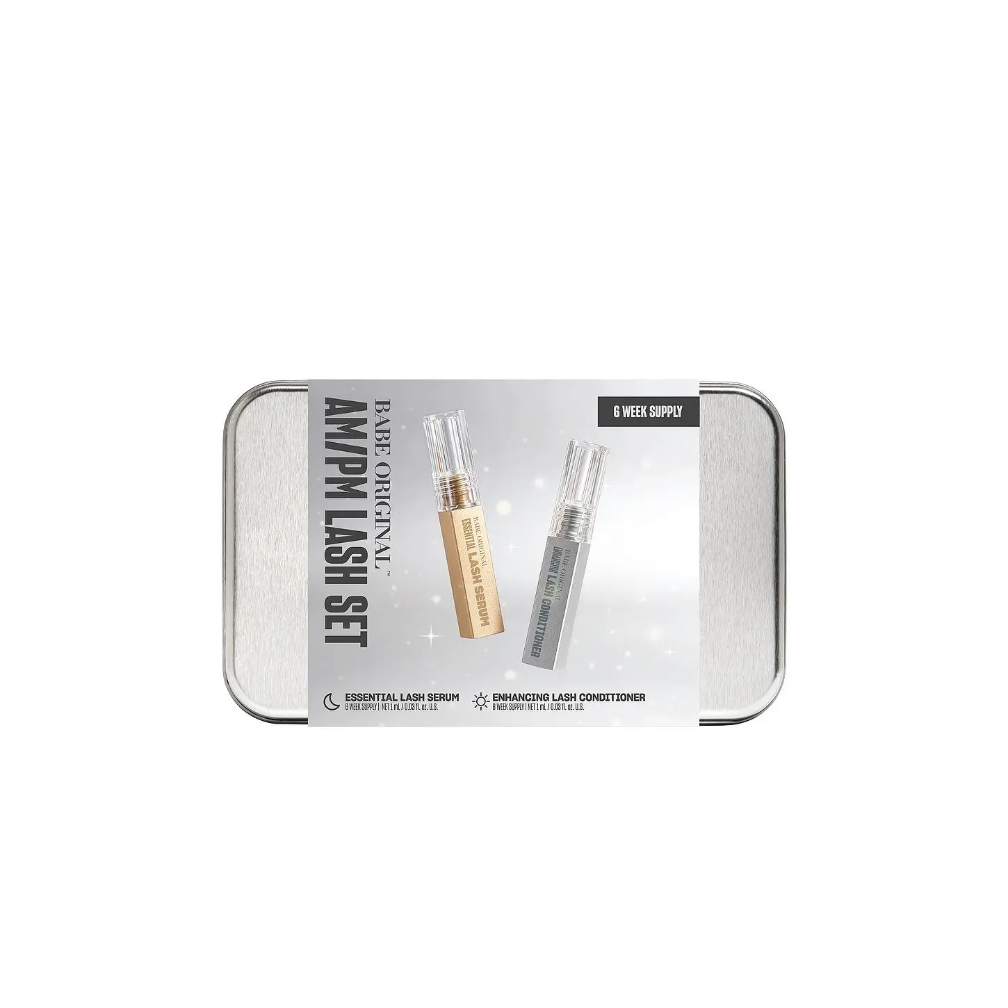 Babe Original AM-PM Mini Lash Set, Daily Eyelash Kit with Ginseng Lash Serum for Beauty & Personal Care