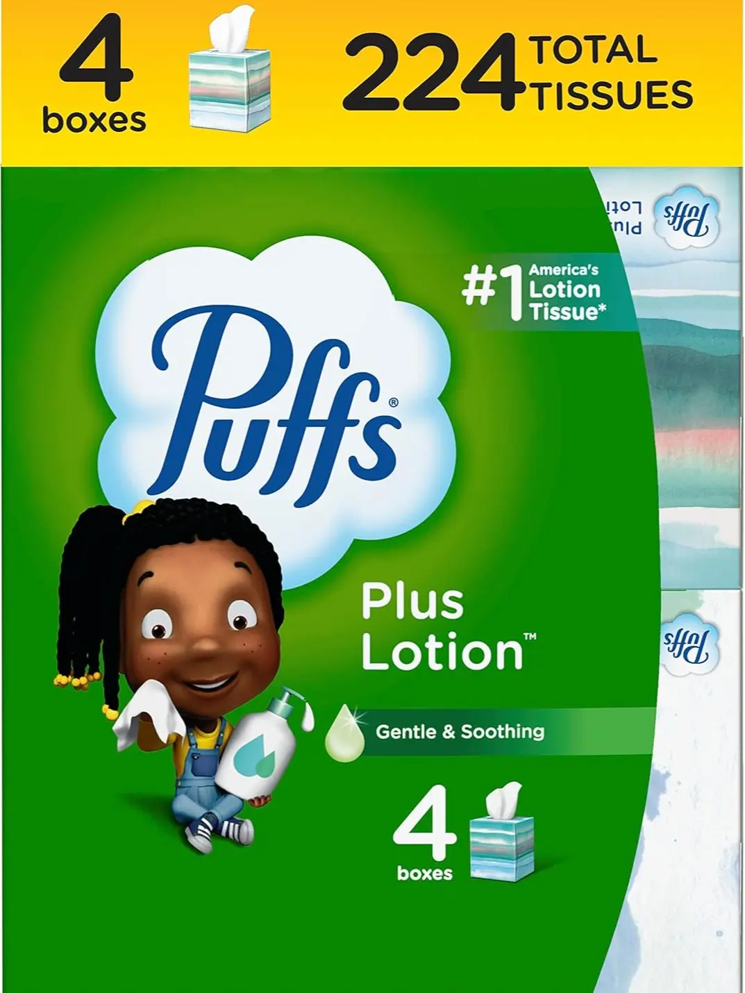 4 Cube Boxes Plus Lotion Facial Tissue 56 Per Box
