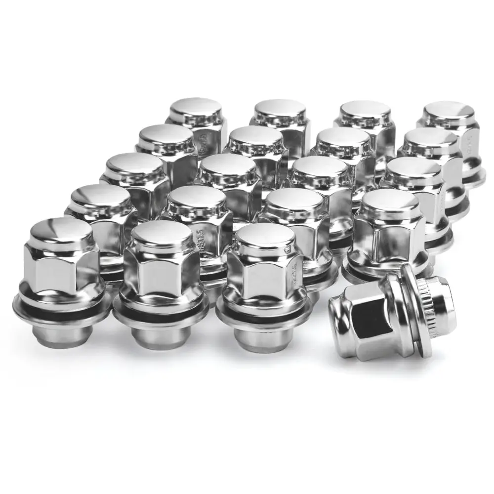 M12x1.5 Lug Nuts, 20pcs Mag Lug Nuts with Washer, Compatible For Toyota Camry,Tacoma,Highlander,Prius,Sienna,Corolla, Lexus GS400,CT200 and More