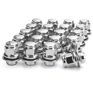M12x1.5 Lug Nuts, 20pcs Mag Lug Nuts with Washer, Compatible For Toyota Camry,Tacoma,Highlander,Prius,Sienna,Corolla, Lexus GS400,CT200 and More