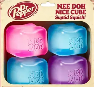 NeeDoh Nice-- Cube Super Solid Stress Toy | Slow-Rising Ice Cube Squish Ball,-- Anxiety Relief Gift for Everyone**