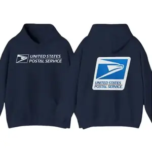 Vintage USPS Logo 2-Sides Hoodie, Print on Front and Back of Tee, Postal Workers Sweatshirt, Casual Unisex T-Shirt, Gift for Men Women, Music Concert Gifts