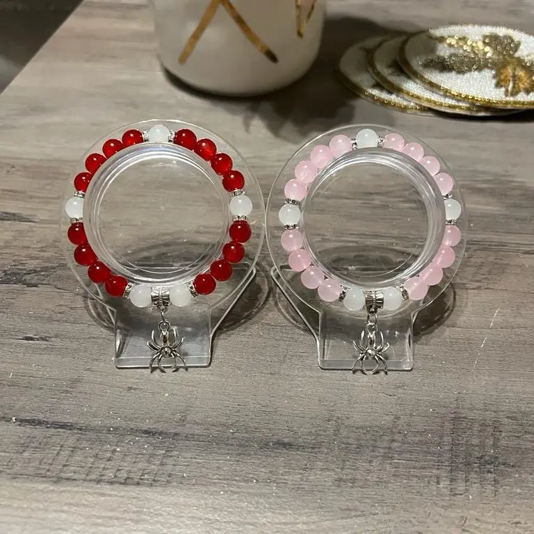 Spidey X Pink gwen matching bracelets cute Spidey X Pink gwen matching bracelets cute