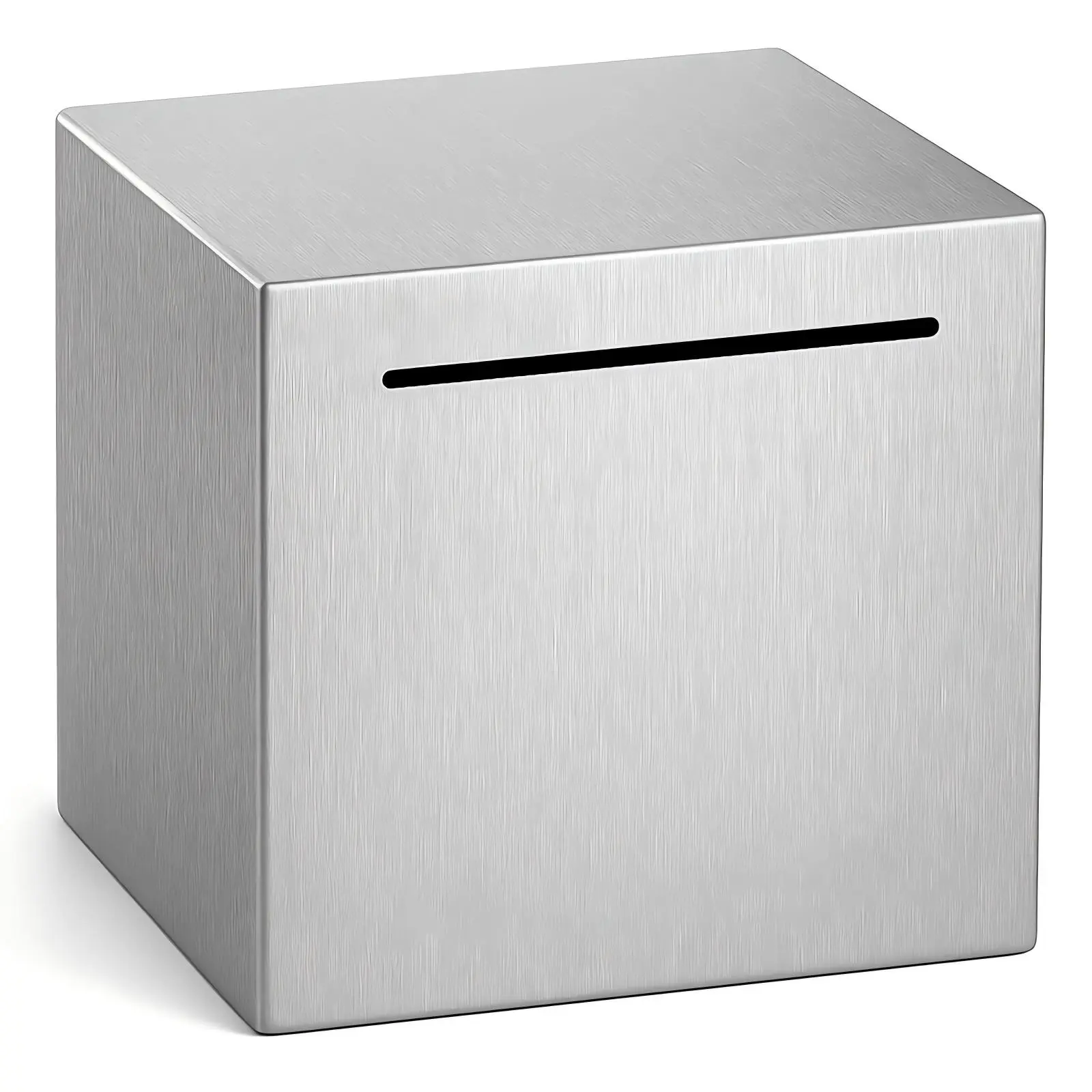 Stainless Steel Piggy Bank for Adults, 4.72 in Unbreakable-Design Savings Bank for Budgeting & Saving (Must Break to Access, Ideal Gift for Home Decor & Home Supplies)