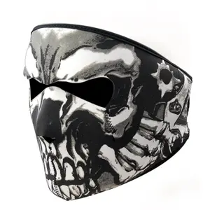 Neoprene Skull Full Face Mask - Ski Thermal Face Mask Men Winter Outdoor Motorcycle Headgear