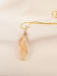 Raw Citrine Pendant