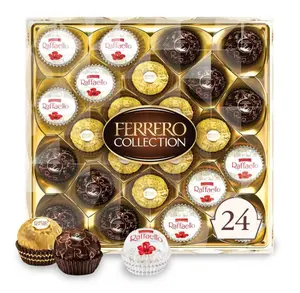 Ferrero Collection, Premium Assorted, Hazelnut, Dark Chocolate and Coconut, 24 Count Treats, 6.1 oz