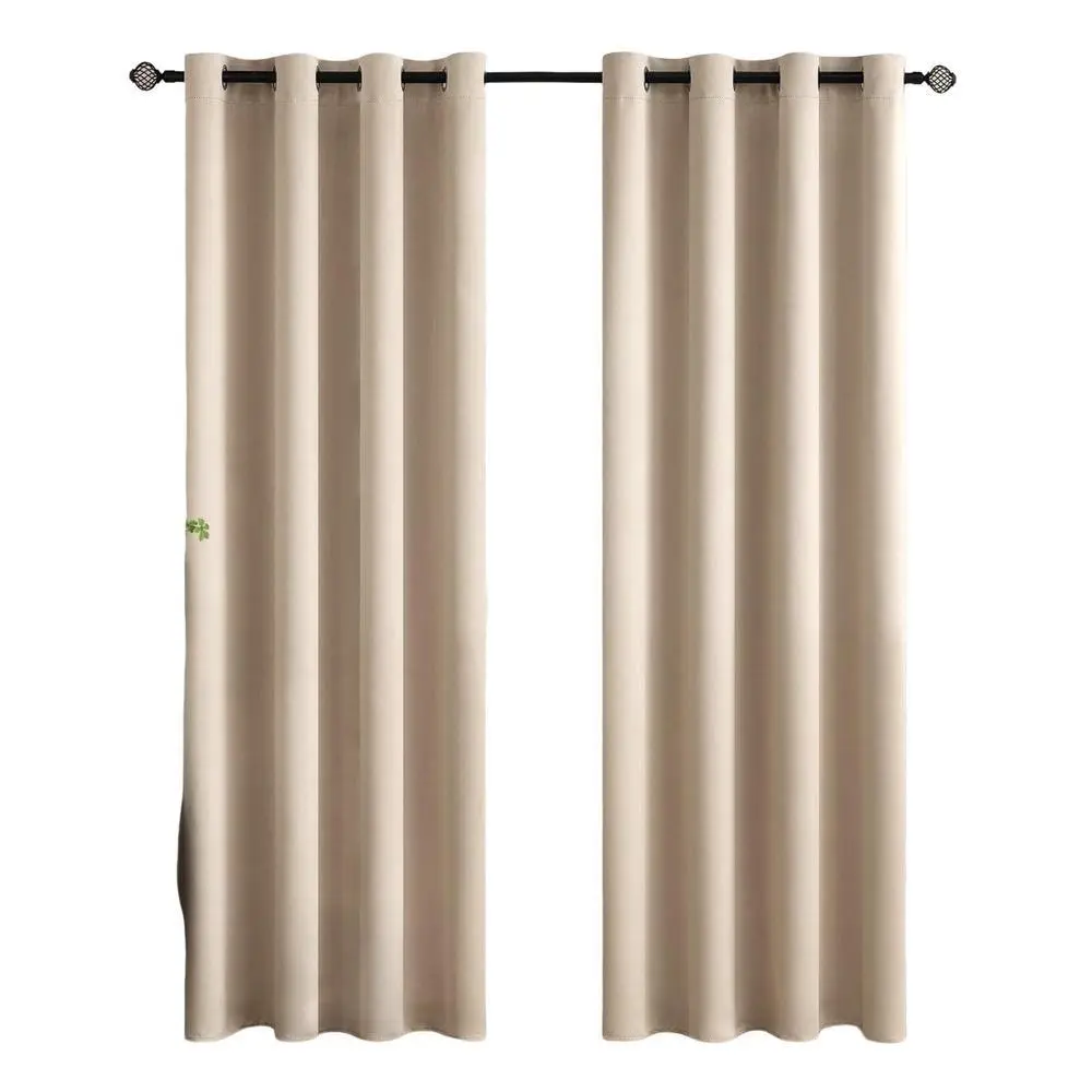 2pcs Modern French Style Luxury Solid Color Blackout Curtains, High-End Elegant Drapes for Living Room Bedroom Balcony