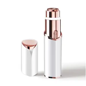 Facial Hair Removal and Eyebrow Trimmer for Women: Painless Hair Removal Device - Portable Womens Facial Hair Remover for Face - USB Rechargeable Included 2 & Replacement Heads Kit