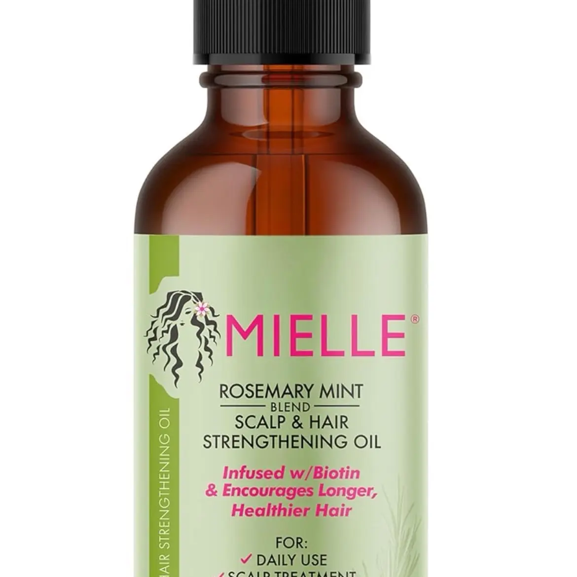 Mielle Organics Rosemary Mint Scalp & Hair Strengthening Oil for All Hair Types, 2 Ounce Haircare Comfort