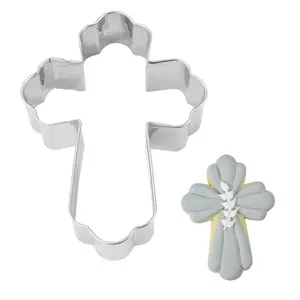 Elegant Cross Cookie Cutter (3.5")