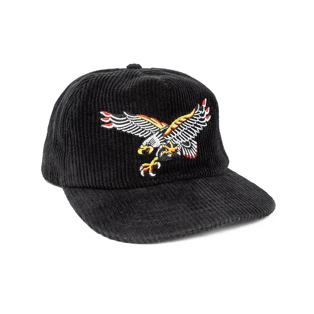 Corduroy Eagle Snapback Hat