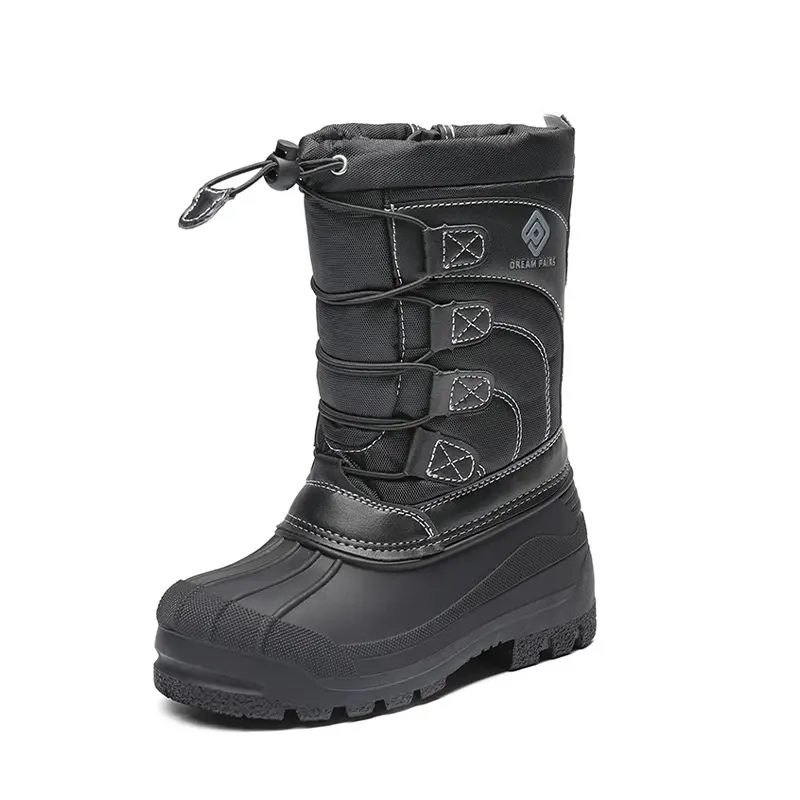Dream Pairs Kids' Waterproof Winter Snow Boots, Shell Bottom Toddler Boots with 200g Thermolite Insulation (-25F) & Pull Bungee Lacing