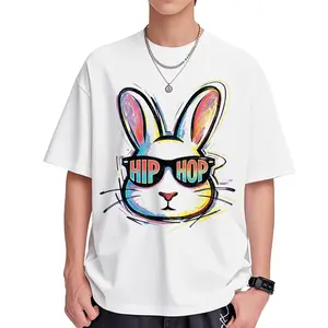 Easter Shirts for Men Hip Hop Easter Rabbit Graphic Tee Tops Spring Casual Outfit Family Matching Pastel Colors Holiday Gift Menswear - Pants
