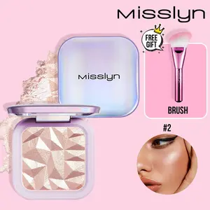 Misslyn Buy 1 Get 1 Free Ultra Shimmer Highlighter, Silky Natural Glossy Finish, Radiant Powder Makeup, Single Item Pack