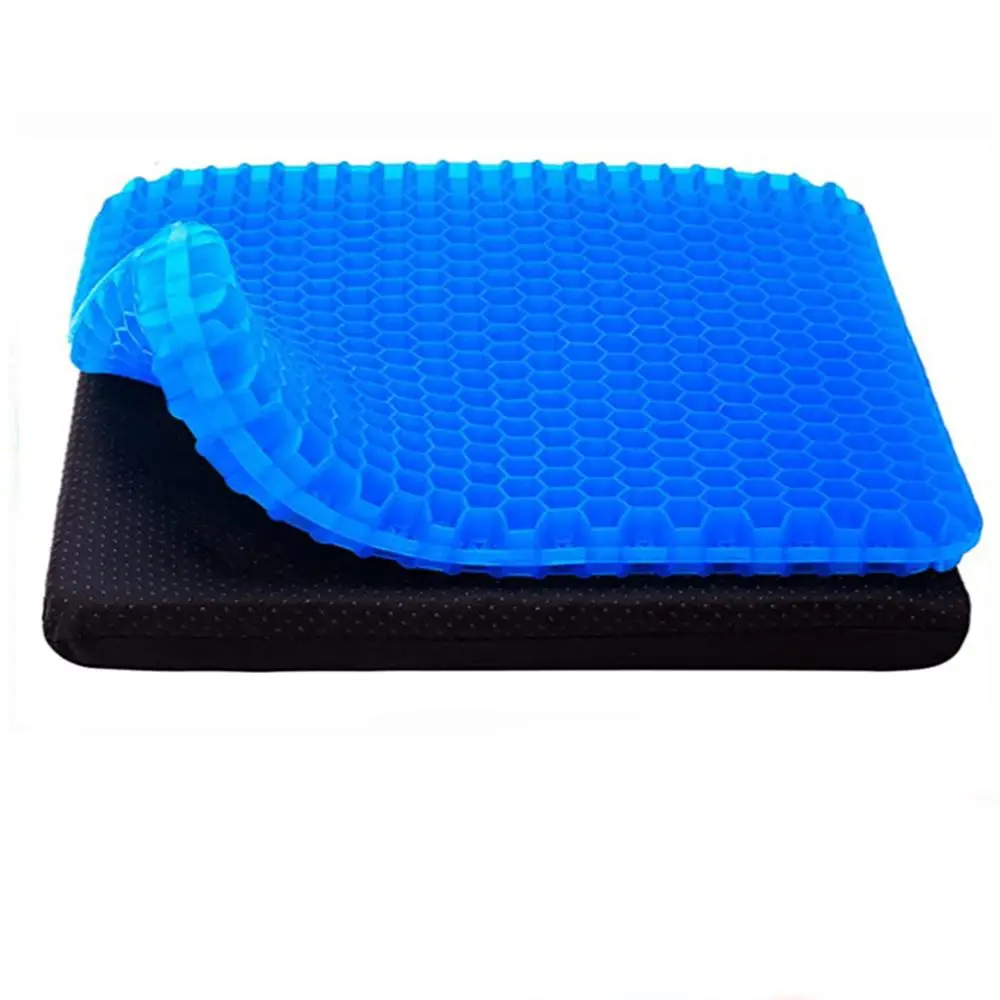 Gel Seat Cushion, 1 Set Breathable & Soft Seat Cushion with Cover, Comfortable Seat Cushion for Office Chair, Wheelchair, Home & Travel