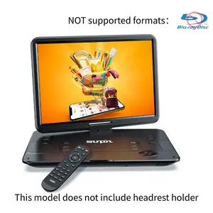 [2026 Updated] 17.9" Portable DVD Player w/ 15.6" Large HD Screen, Dual High Volume Speaker, Lossless Audio, 6-Hour Big Capacity Battery, Remote Control, Support CD/USB/SD Card/Sync TV & Multiple Disc Formats