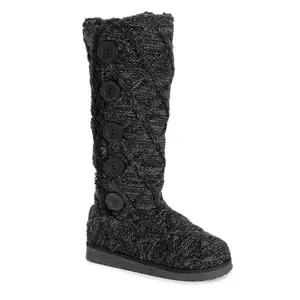 Essentials by MUK LUKS Women's Malena Boots - Black Lattice, 8
