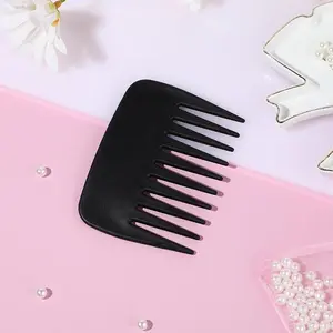 Wide Tooth Comb, Portable Anti-static Comb for Human Hair Synthetic Hair Extensions Wigs Hairpieces, Styling Hair Comb Portable Anti-static Comb edge  brush  cleaning Portable Anti-Static Acetic Acid Comb Detangling