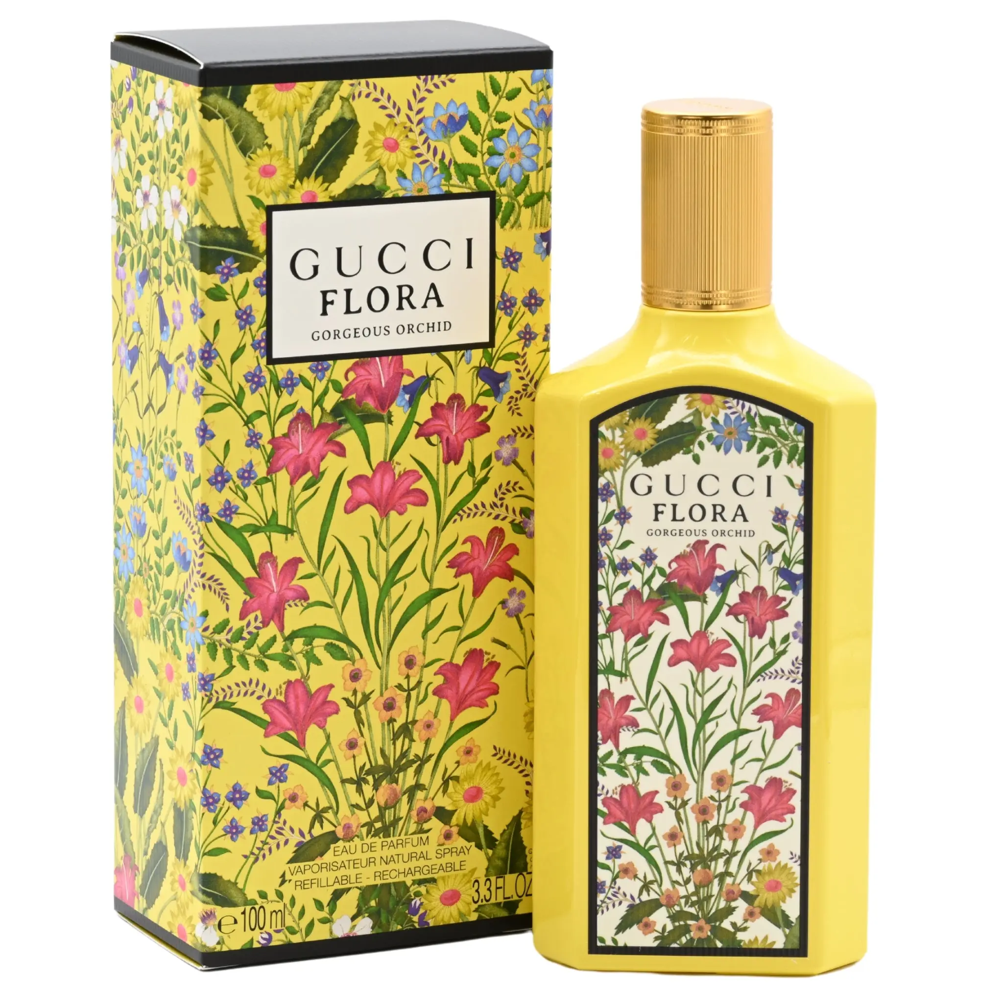 GUCCI Flora Gorgeous Orchid EDP Spray - Luxury Pre-Packaged Botanical Exotic Flowers Women's Floral Fragrance, Spray-Based Fresh Modern Elegant Scent with Gourmand Vanilla, Orchid Heart, 3.4 fl oz, New in Box, Pre-Packaged Women's Fragrance, Botanical Wom