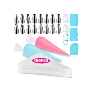Complete Piping Bags and Tips Set