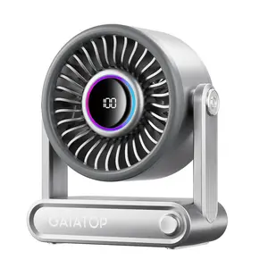 [6000mAh | 5-Speed] GAIATOP Personal Desk Fan with Phone Charging, Portable Cooling Fan, Thoughtful Bedroom Gift Multifunction Rechargeable Fan Multifunctional Fan