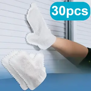 30pcs Pack Microfiber Dusting Gloves - Multipurpose, for both wet and dry use, easy-to-use cleaning gloves, convenient for dusting, suitable for kitchen, living room, bedroom, car, furniture, and window cleaning, essential for deep cleaning